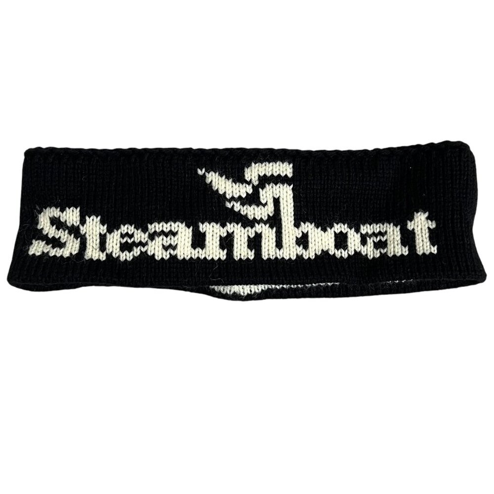 Vintage Steamboat Colorado Ski Snowboard Headband Wool Spell Out Made USA OS
